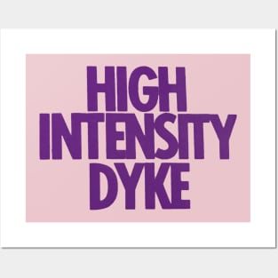 High Intensity Dyke - Retro LGBT 70s Design Posters and Art